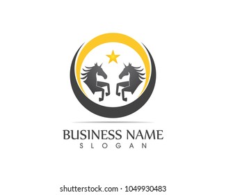 Pegasus Vector Logo Template vector illustration