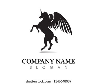 Pegasus Vector Logo Template vector illustration
