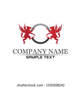 Pegasus Vector Logo Template vector illustration