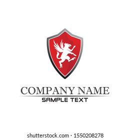 Pegasus Vector Logo Template vector illustration