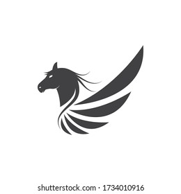 Pegasus Vector Logo Template vector illustration design