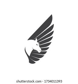 Pegasus Vector Logo Template vector illustration design