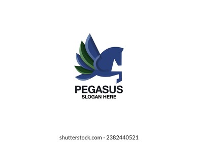 pegasus vector template logo design