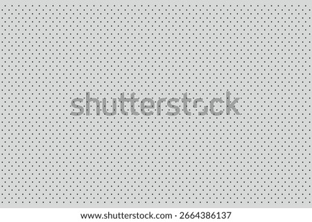 Pegboard grid peg board gray wall with dots, holes in geometric grid pattern. Perforated panel for hooks, diy construction. 