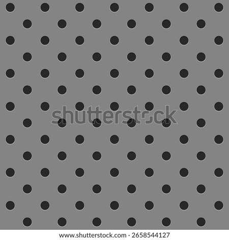 Pegboard peg board gray wall with dots, holes in geometric grid pattern. Perforated panel for hooks, diy construction. 