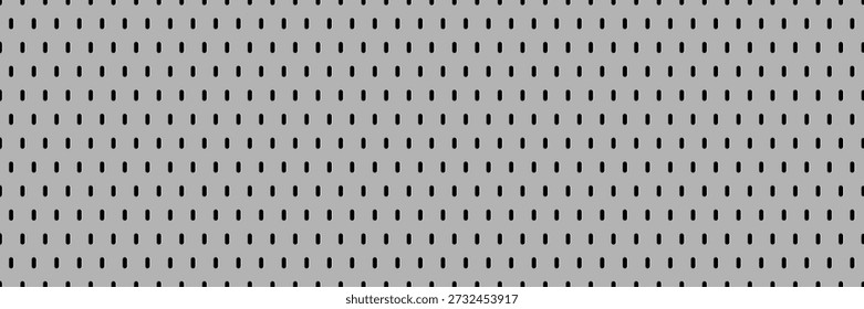 Pegboard perforated metallic hardboard pattern with holes. Aluminum or steel textured gridwall for bench tool organizer