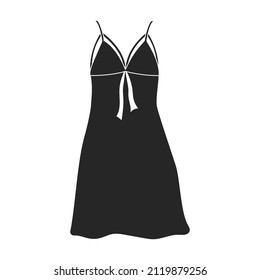 Icono vectorial Peignoir.Icono vector negro aislado en el peignoir de fondo blanco.