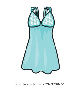 Icono vectorial Peignoir.Icono vectorial de color aislado en el peignoir de fondo blanco.