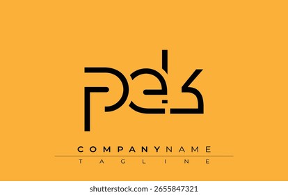 PEK abstraktes Buchstabendesign. Modernes Business-Logo-Design mit abstrakter Typografie und zeitgenössischem Stil