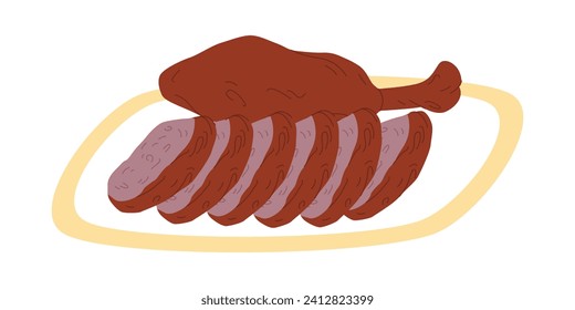 peking duck traditional food china made from duck roast fresh delicious meal