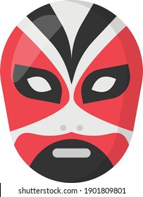 Peking Opera Mask Concept Vector Color Icon Design, Traditional Chinese Culture Symbol on white background, Lunar New Year of the Ox 2021 Sign, China Travel Guide Stock