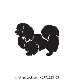 Pekingese dog - isolated vector illustration
