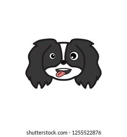 pekingese, emoji, stuck out tongue, winking eyes multicolored icon. Signs and symbols icon can be used for web, logo, mobile app, UI, UX 