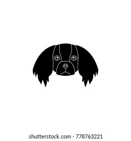 Pekingese face icon. Popular Breed of dogs element icon. Premium quality graphic design icon for websites, web design, mobile app on white background