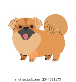 Pekingese icon clipart avatar logotype isolated illustration