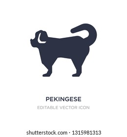 pekingese icon on white background. Simple element illustration from Animals concept. pekingese icon symbol design.