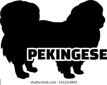 Pekingese Silhouette Images Stock Photos Vectors Shutterstock