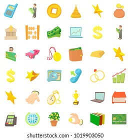 Pelf icons set. Cartoon set of 36 pelf vector icons for web isolated on white background