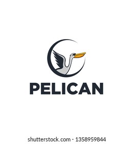Pelican Bird Logo Design