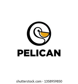 Pelican Bird Logo Design