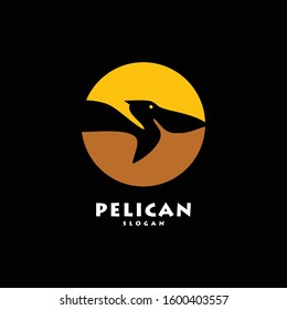 pelican bird logo icon vector
