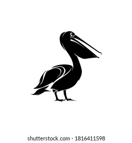 Pelican Bird Logo Template Design Vector