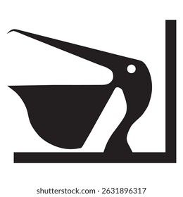 pelican bird logo vector design