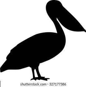 Pelican bird silhouette