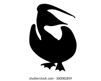 Pelican Bird Silhouette