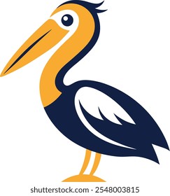 Pelican Bird Vector art illustration 
