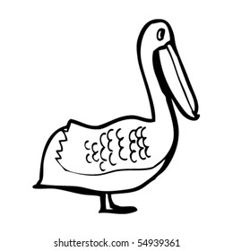 pelican cartoon