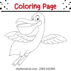 Pelican Coloring book for children