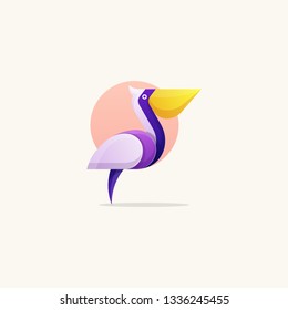 Pelican Concept illustration vector template. Suitable for Creative Industry, Multimedia, entertainment, Educations, Shop, and any related business