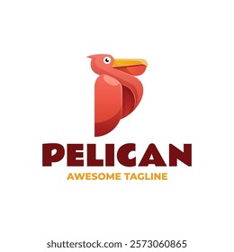 Pelican Gradient Colorful Logo Template