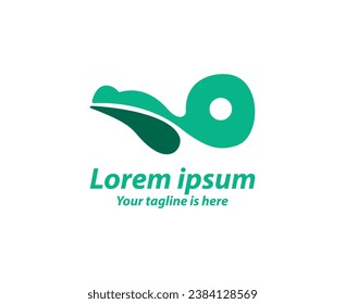 Pelican Head Logo Design Blue icon