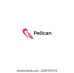icono pelícano. Diseño del logo de Pelican