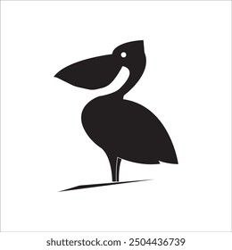 PELICAN ICON VECTOR ILLUSTRATION SYMBOL DESIGN