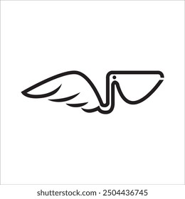 PELICAN ICON VECTOR ILLUSTRATION SYMBOL DESIGN