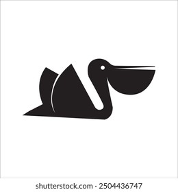 PELICAN ICON VECTOR ILLUSTRATION SYMBOL DESIGN