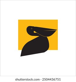 PELICAN ICON VECTOR ILLUSTRATION SYMBOL DESIGN