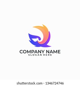 Pelican illustration vector Design template. Suitable for Creative Industry, Multimedia, entertainment, Educations, Shop, and any related business