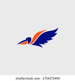Dies ist eine pelikanische Logo-Vorlage
