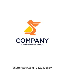 pelican logo design with animal