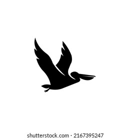 Pelican logo design, Silhouette Pelicans bird logos concept