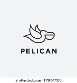 pelican logo design vector illustration