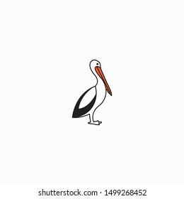 Pelican Logo Icon Design Template - Vector