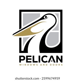 pelican logo , simple and clean