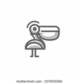 pelican logo template
