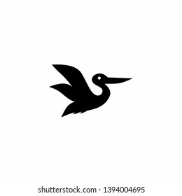 Pelican Logo Template Stock Vector