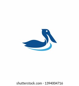 Pelican Logo Template Stock Vector